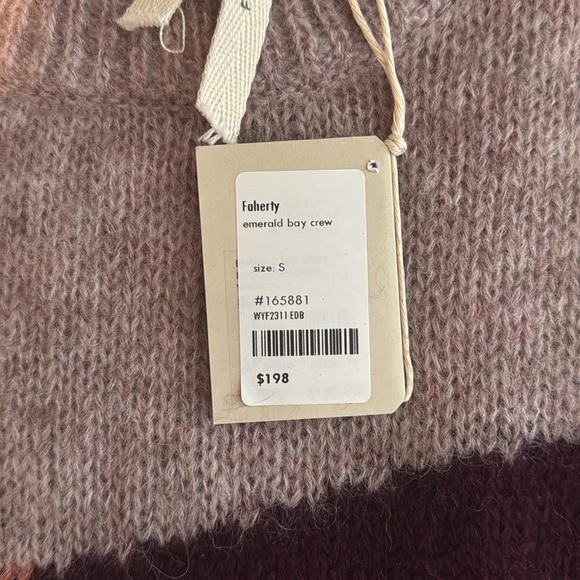 NWT Faherty Emerald Bay Crew Sweater - Women’s Small - Picture 4 of 5
